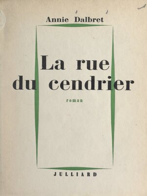 cover image of La rue du cendrier